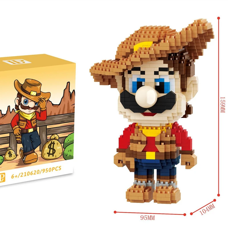 Bloques de construcción de Super Mario para niños, Mini bloques