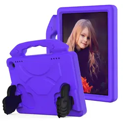 Kids Safe Handheld EVA Stand Case for Fire HD8 (Plus) 2022 (Purple)