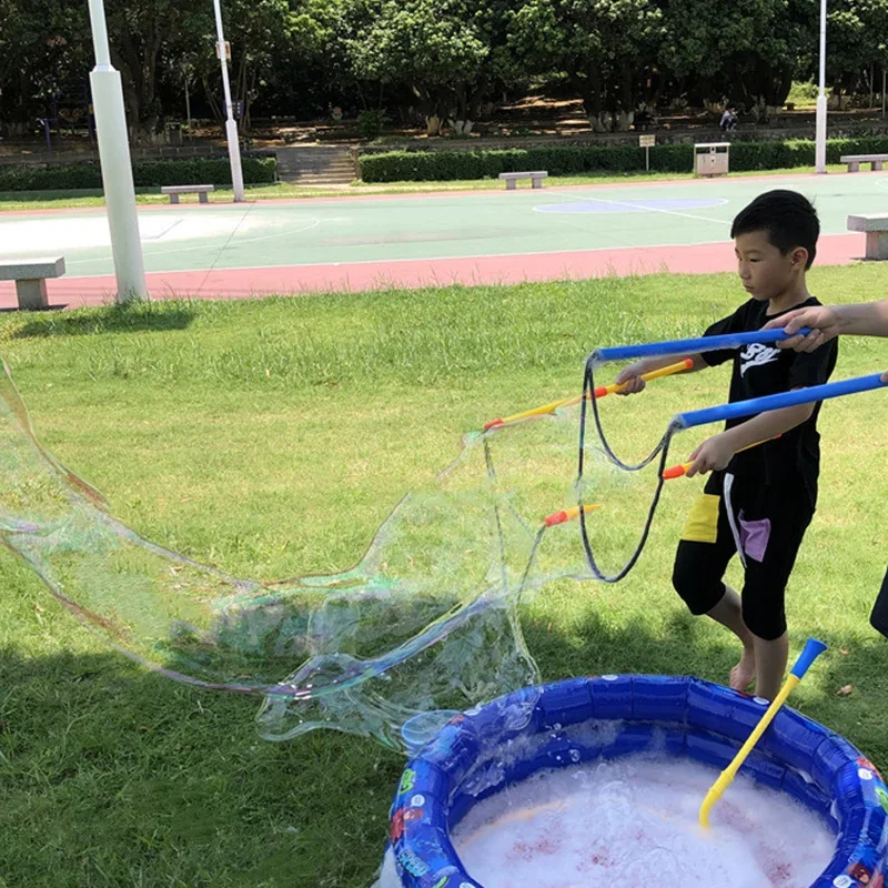 Kids Boy Girl Bubble Blowing Toys Enormous Bubbles Outdoor Garden Toy Big Bubble Stick Bubble Circle 3