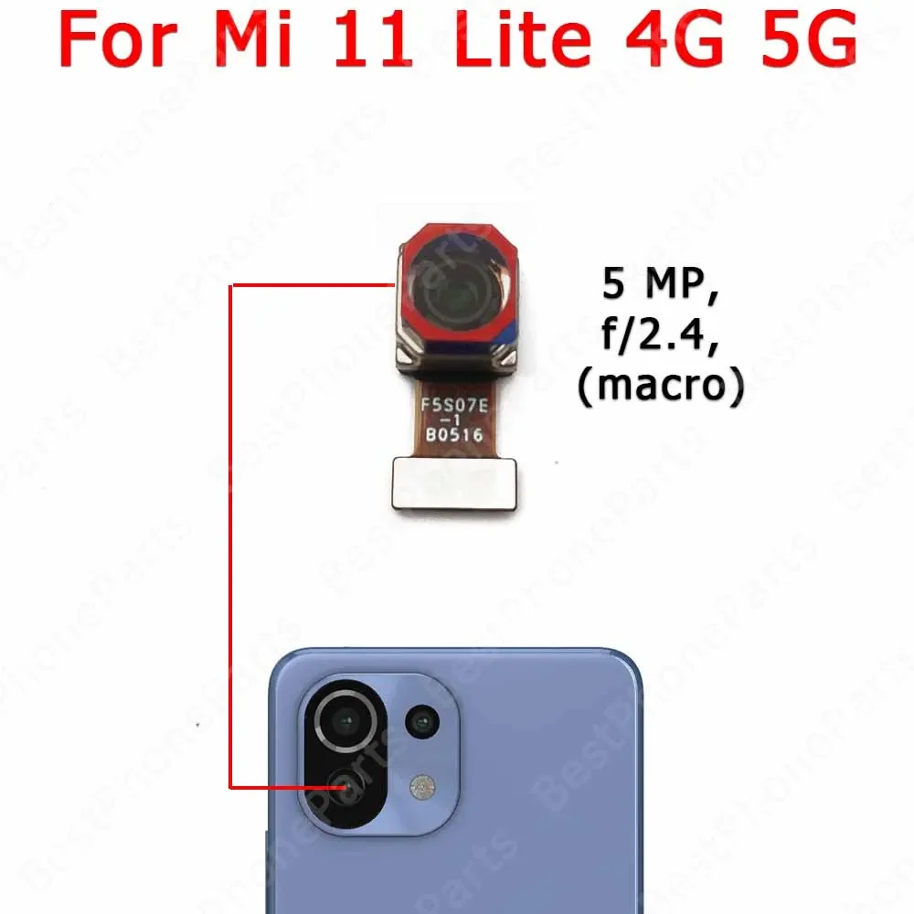 For Xiaomi Mi 11 Lite Selfie Front Frontal Small Facing Camera