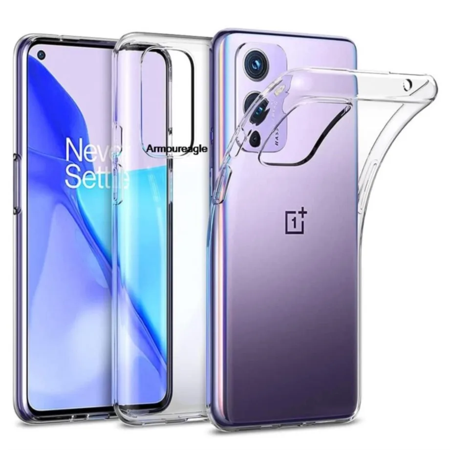 clear phone case on for oneplus 9rt 9 8 7t 10 pro 6 silicone back cover