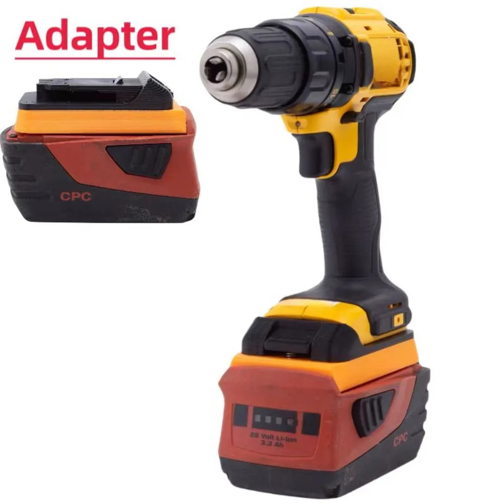 For Dewalt Hilti Adapter For Hilti B22 Battery Compatible To For Dewalt Drill Tool Converter Power Connector  Accessories for motorola radio dp3600 dp3601 dp4400 dp4600 dp4800 dp4601 connector converter audio adapter walkie talkie accessories