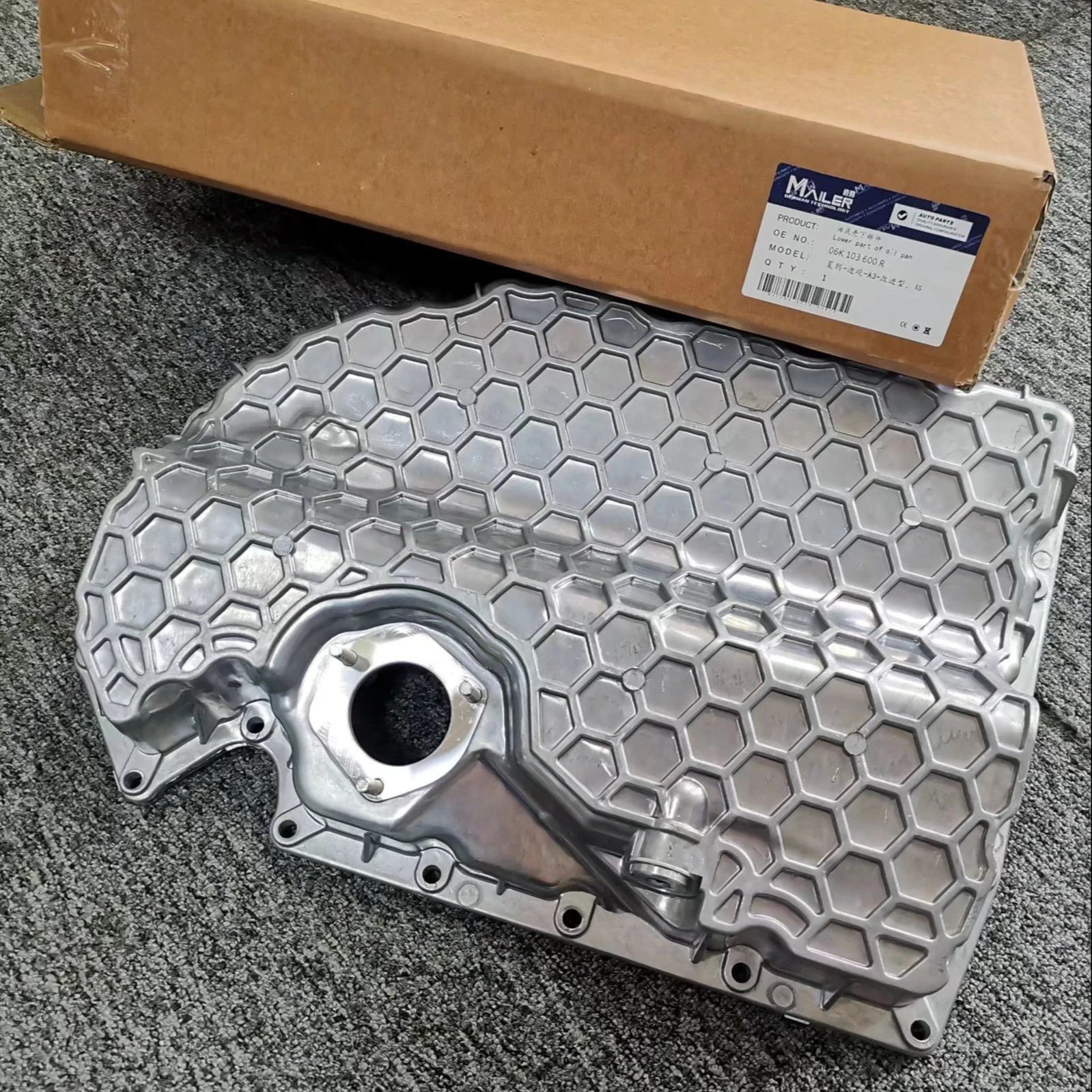 High Quality Oil Tray Waste Oil Pan Aluminum For VW Polo Tiguan Sharan