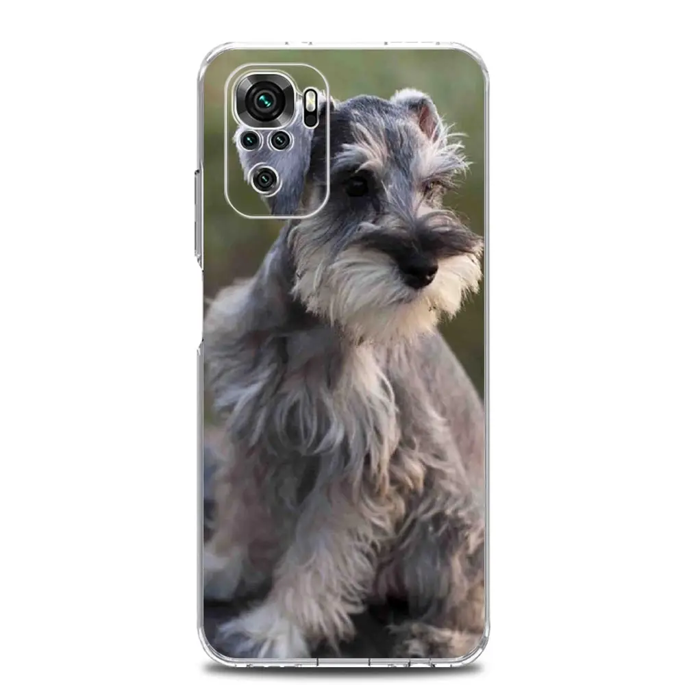 Cartoon Schnauzer Dog Soft Phone Case Cover