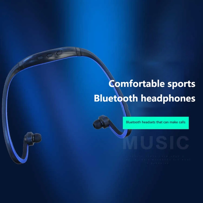 Nuevos auriculares inalámbricos Bluetooth deportivos, auriculares deportivos, auriculares estéreo para música con montaje trasero._voghion.com