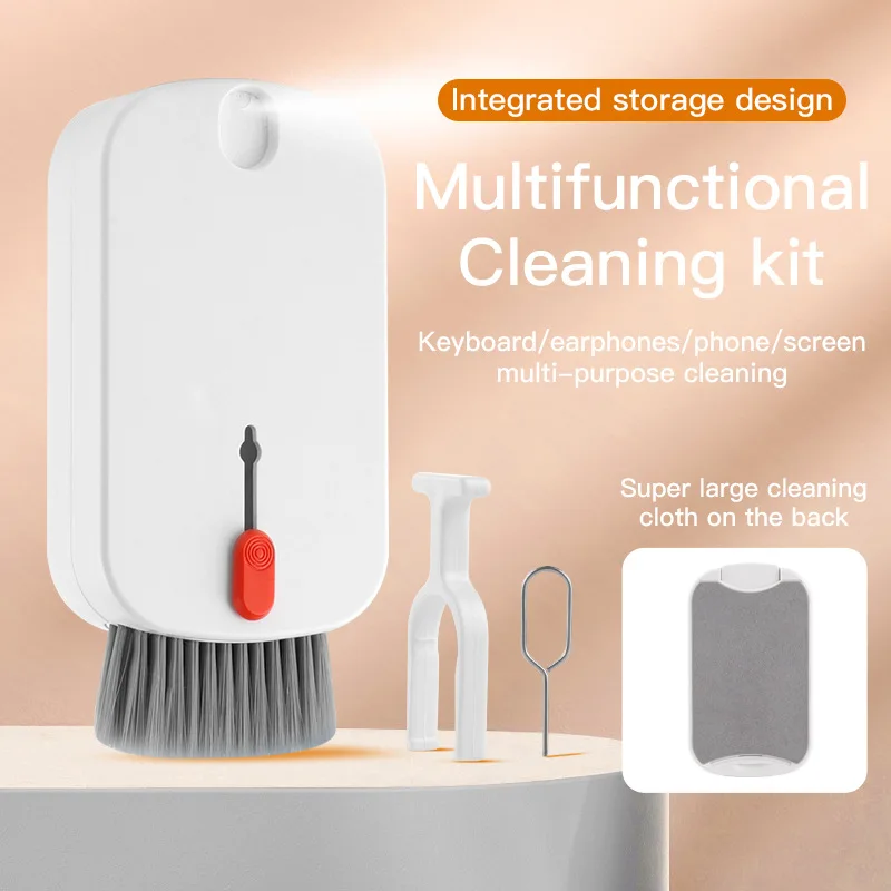 New 5 in 1 mobile phone screen computer cleaning multi-functional suite keyboard dust brush cleaning tools