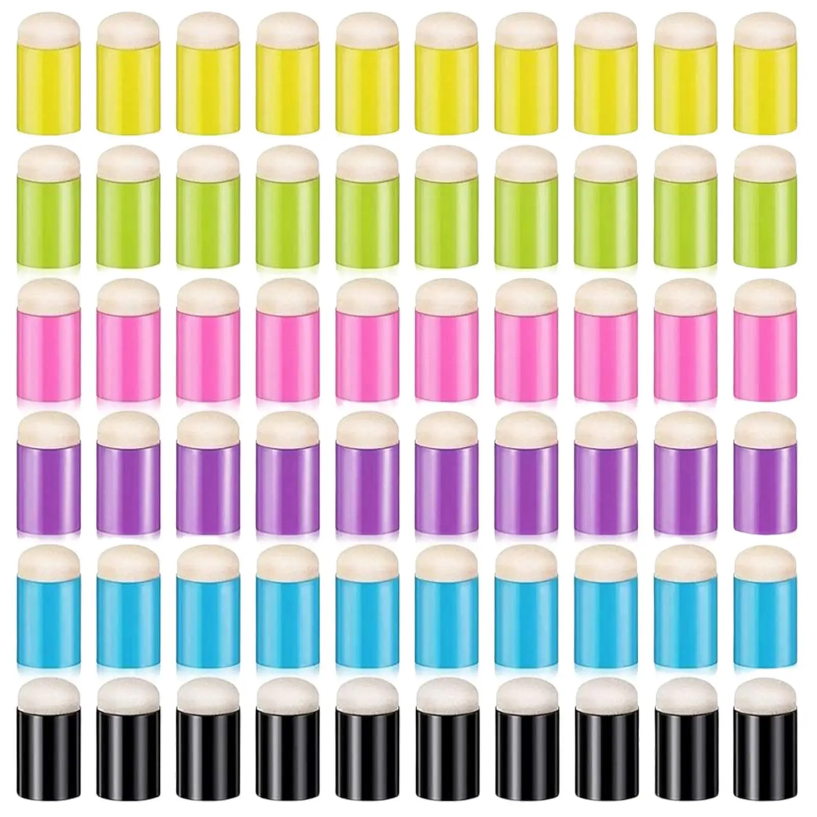 60x Finger Sponge Daubers Drawing Sponge Dauber Foam Painting Ink Pads