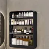 Wall Mounted Toiletries Cosmetic Storage Rack Kitchen Seasoning Bottle Storage Shelf  Box Wall Mounted Punch-free Makeup Racks 4