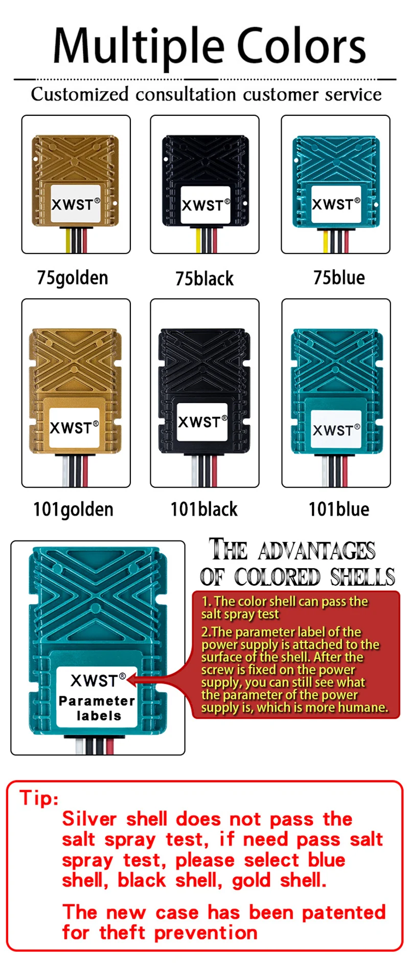 Description Picture 4 of itemFactory Waterproof DC DC Converter 10-45V to 48V  Boost Voltage Regulators 12V 24V to 48V Transformer Car Power Supply Module