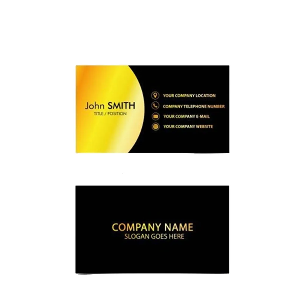 Paper Business Cards Double Side Printing Waterproof Personalized Name Card with Company Matte Lamination