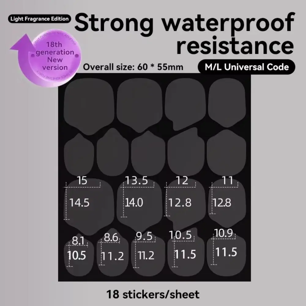 10Sheets/Set Transparent UV Nail Jelly Glue Strong Adhesion Double Sided Nail Glue Sticker Waterproof False Nail Glue