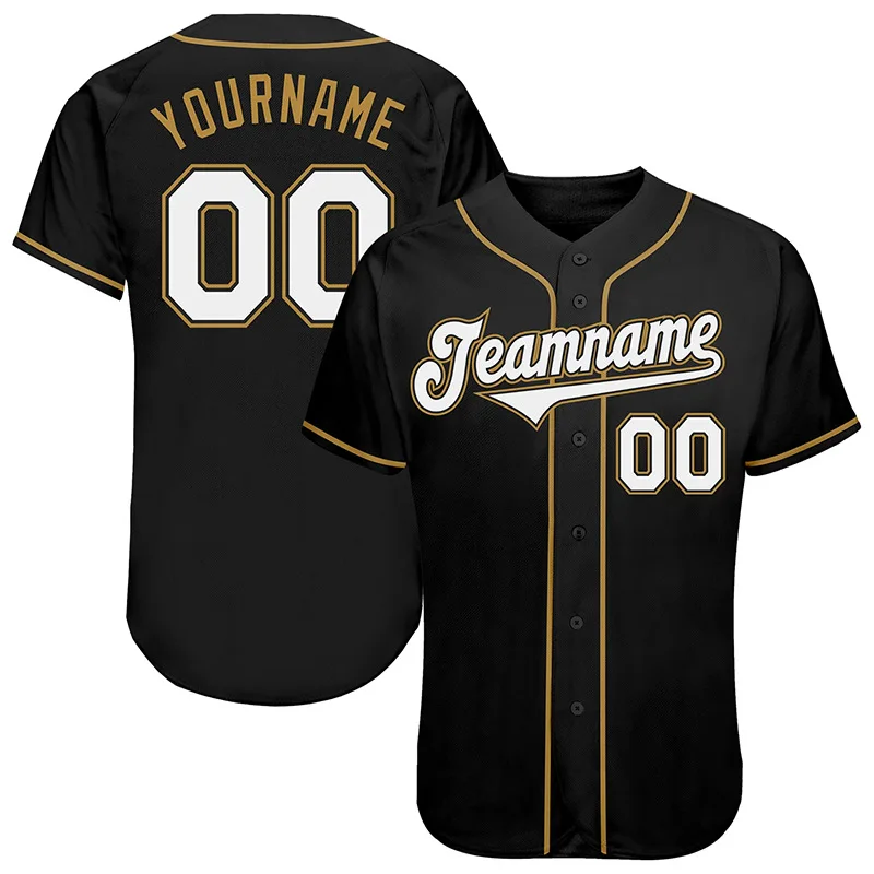 Black series Custom Baseball Jersey Shirt 3D Printed for Men and Women Shirt Sport Unisex Tops 3