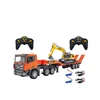Huina 1319 New Excavator Nine-channel Remote Control Flat Trailer 1:24 Simulation Engineering Car Children's Birthday Gift Toys 5