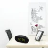 220V EU Plug AM FM Dual Frequency Radio Alarm Clock Digital LED Clock Luminous Snooze Electronic Table Clock - Home Essentials 4