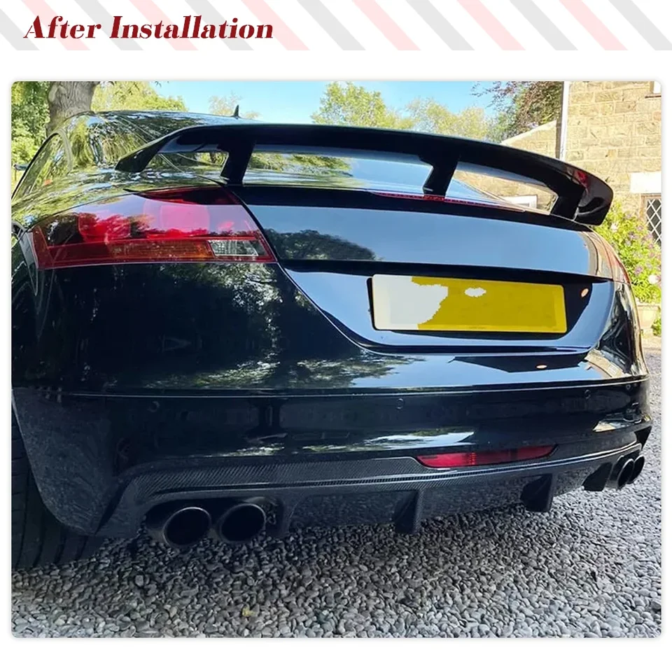 Heckdiffusor Spoilerlippe Für Audi TTS 2008–2014 & TT 2013–2014 – Aerodynamischer Stoßfänger-Diffusor In Premium-Qualität