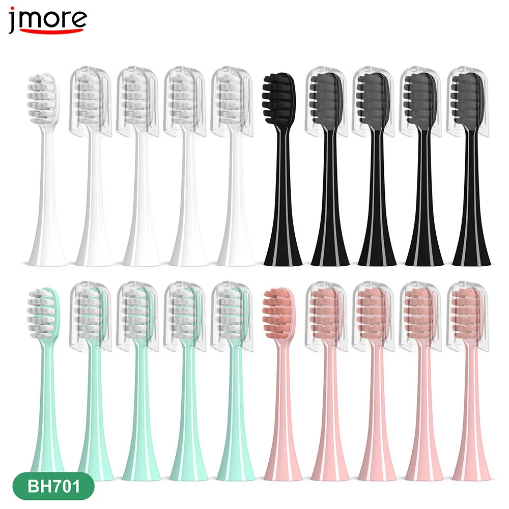 

Soft Bristles Replacement Electric Toothbrush Head Jmore BH701 Adult Children Kids Sensitive Gum Care Deep Cleaning Brush Head