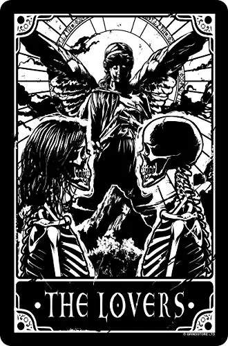 

Tarot The Lovers Metal Tin Sign 8x12 Inch Decor Travel