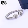UNY Bangle Love Heart Twisted Wire Bracelet Free Ship Bangle Designer Brand Retro Unique Elegant Women Fashion Jewelry Bracelets 2