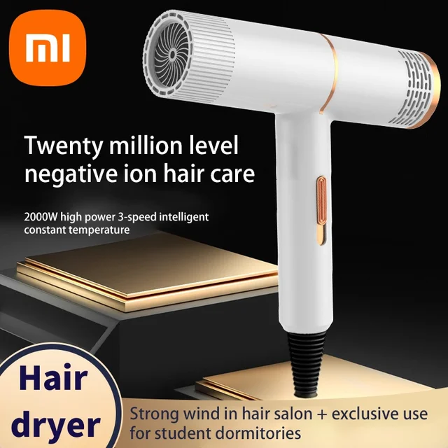Xiaomi Anion Hair Dryer Professional Hairdressing High-speed Electricturbine Drier Constant Temperature Quickdrying Hair Tool