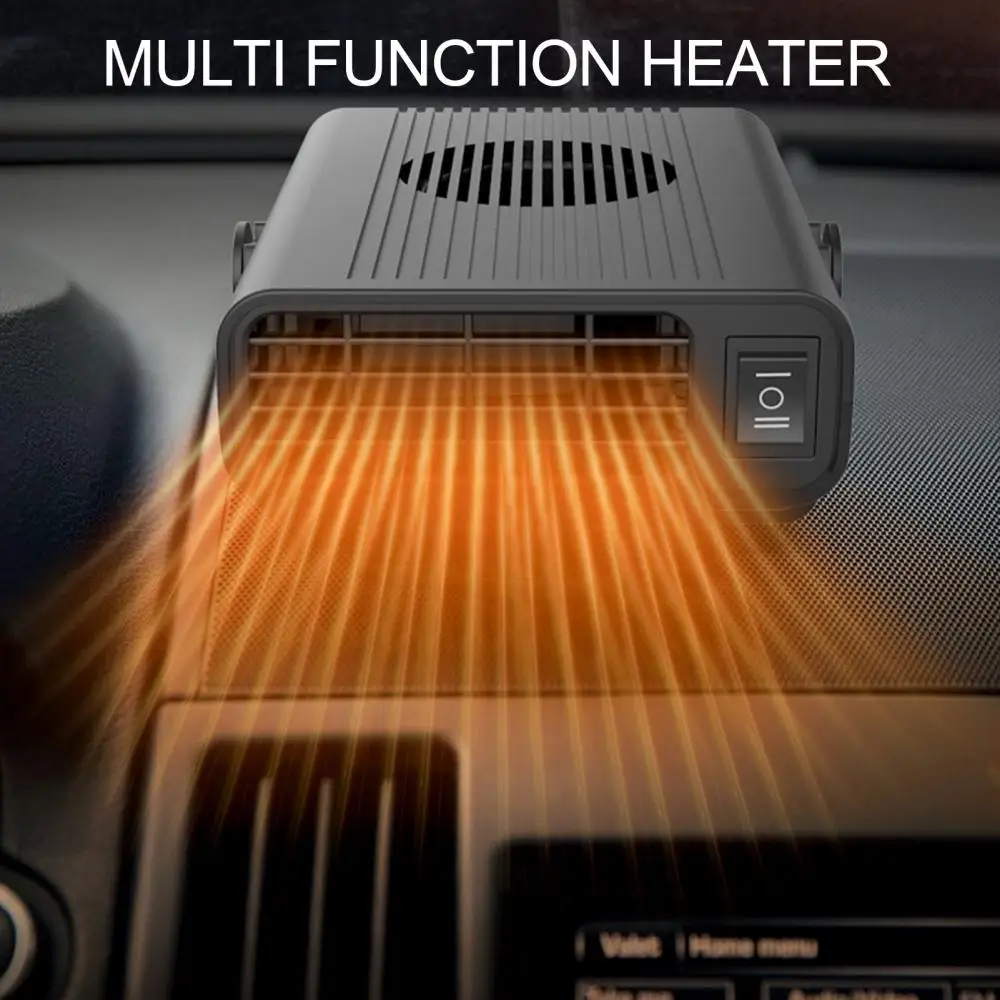 Car Heater Winter Portable Fan Electric 12/24V Windscreen Defroster Demister