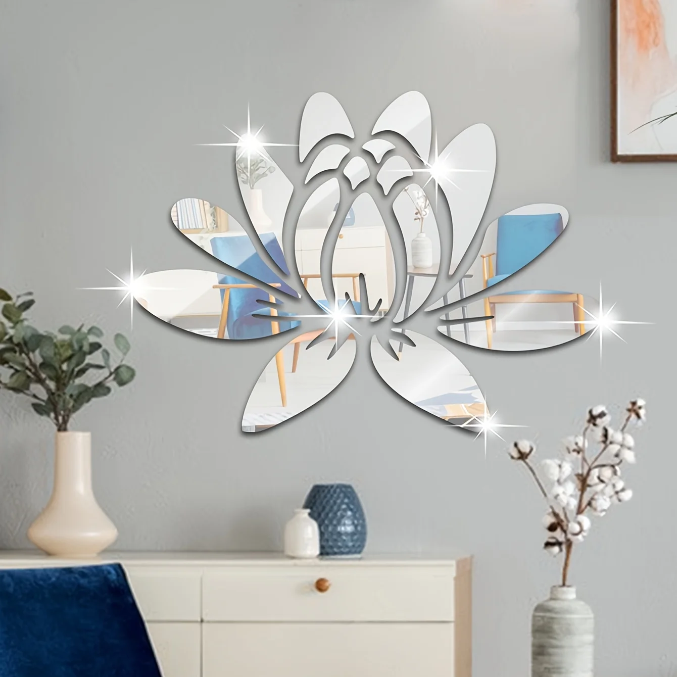 Lotus-Acrylic-Mirror-Wall-Sticker-Home-Living-Room-Bedroom-Office