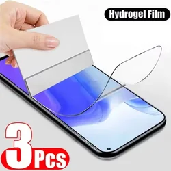 Triple Pack Hydrogel Screen Protector Film for 3Pcs (For vivo Y32)