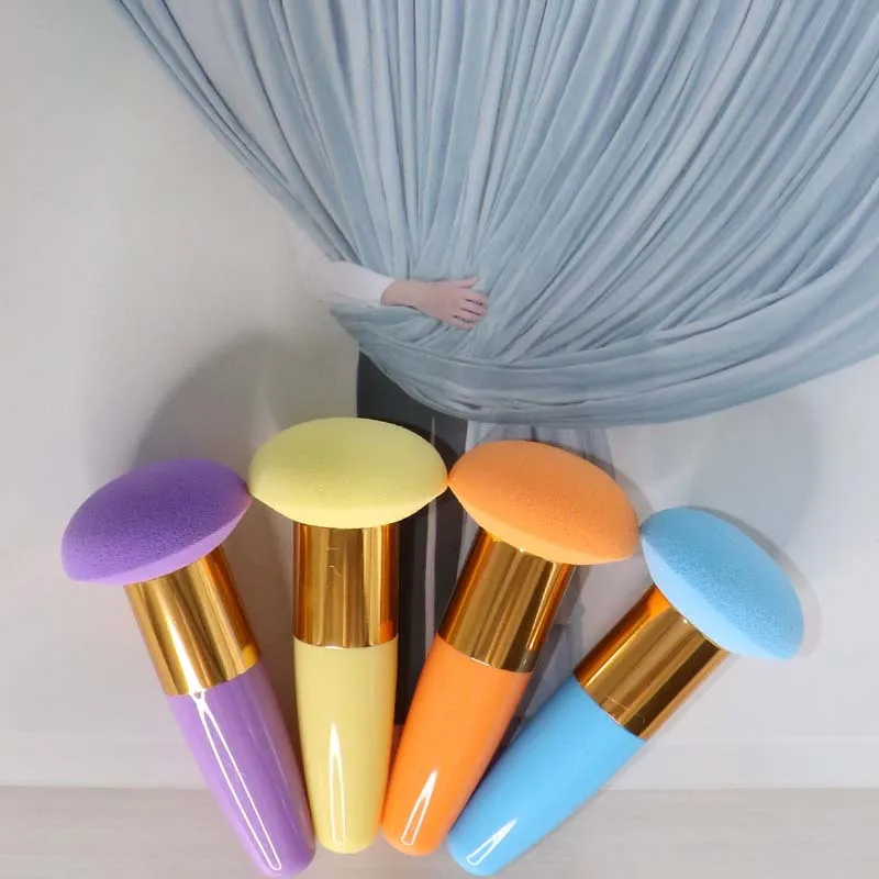 1PC  Mushroom Head Foundation Powder Sponge Beauty Cosmetic Puff Liquid Cream Face Make Up Brushes Cosmetic Stick Beauty Tools 5
