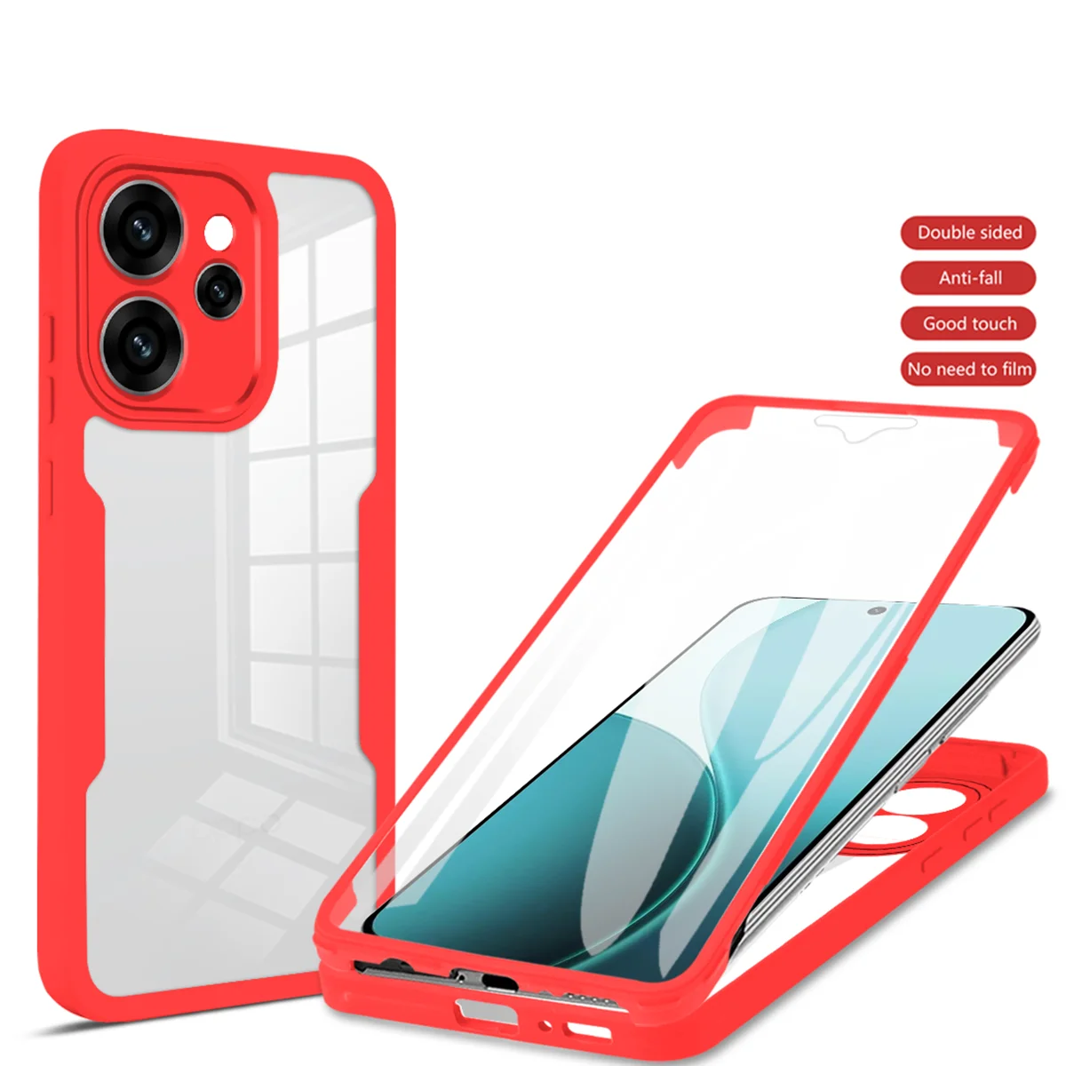 Enhanced Protective Full-Body Case with Double-Sided Cover