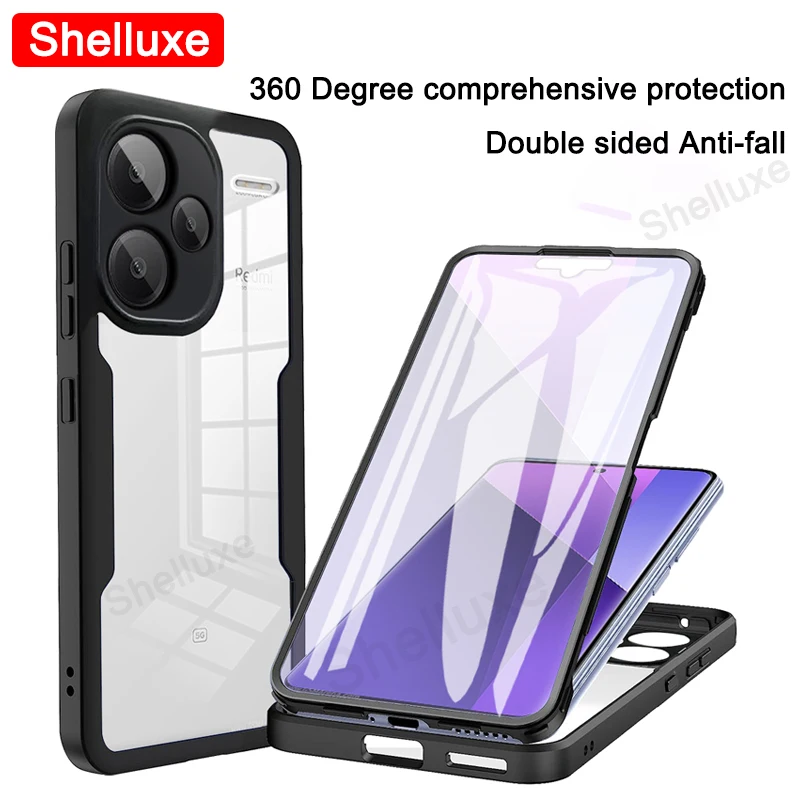 Transparent 360° Full Body Silicone Protector Case - Premium Double-Sided Cover