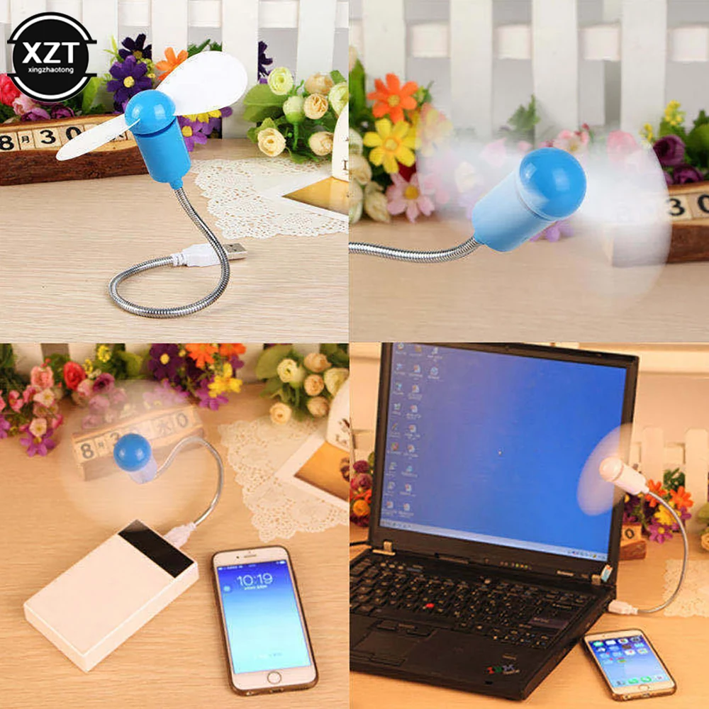 Mini Snake Fan Silent Soft Leaf Fan Computer Usb Bendable Freely Mini Soft Leaf Snake Silent
