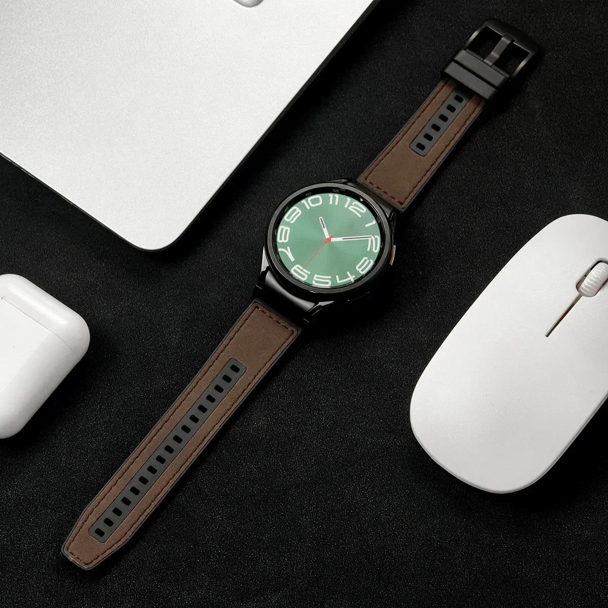 Premium 22mm Quick Fit Leather Watch Band Strap