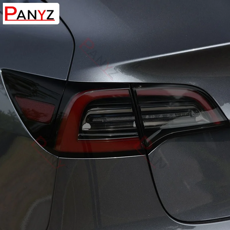 

Защитная пленка для автомобильных фар Tesla Model 3 2021, тинт для фары, задний свет, прозрачный, дымчатый, черный, защитный чехол из ТПУ