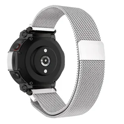 Stainless Steel Milanese Magnetic Loop Strap Smartwatch Wristband Bracelet - Amazfit T - Rex 3 (Silver)