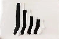 13-18 Years Old Girl's Black and White Calf Socks Female Spring and Autumn  High Socks and Knee Socks Pile  Lolita Socks 2