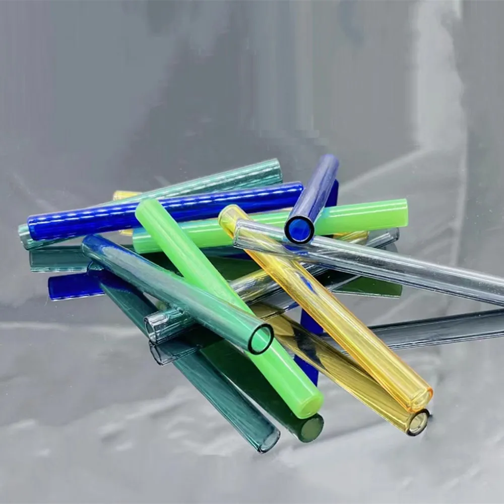 4 Inch Long 5 Colors Glass Borosilicate Blowing Tubes 10 mm OD 2mm Thick Wall Tubing for Various Applications 4