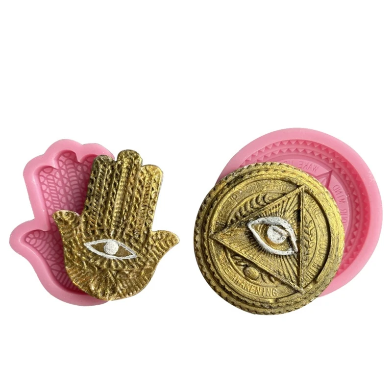 Mano di Fatima occhio di dio stampo in Silicone candela fatta a mano torta sapone stampo aromaterapia intonaco fare stampo epossidico in resina fai-da-te  36