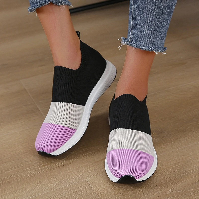 

New Summer Women's Shoes Mesh Multi Color Casual Shoes Breathable and Versatile Fit, Comfortable and Lazy Flat Sole Single Shoes