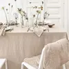 Household Tablecloths, Wedding Parties, Holiday Dining Table Decorations, Kitchen Tablecloths, Soft Pleated Texture Tablecloths 3