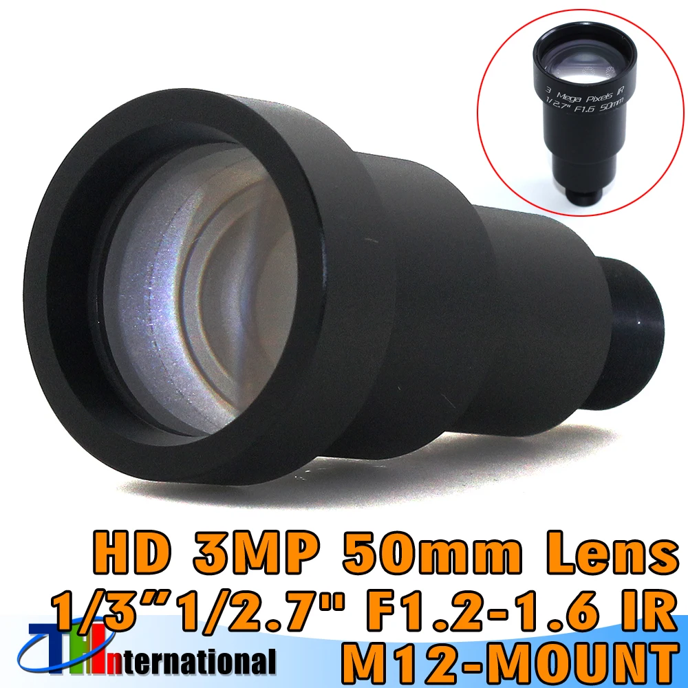 HD 3MP 50mm Cctv lens 6.7 Degree 1/3