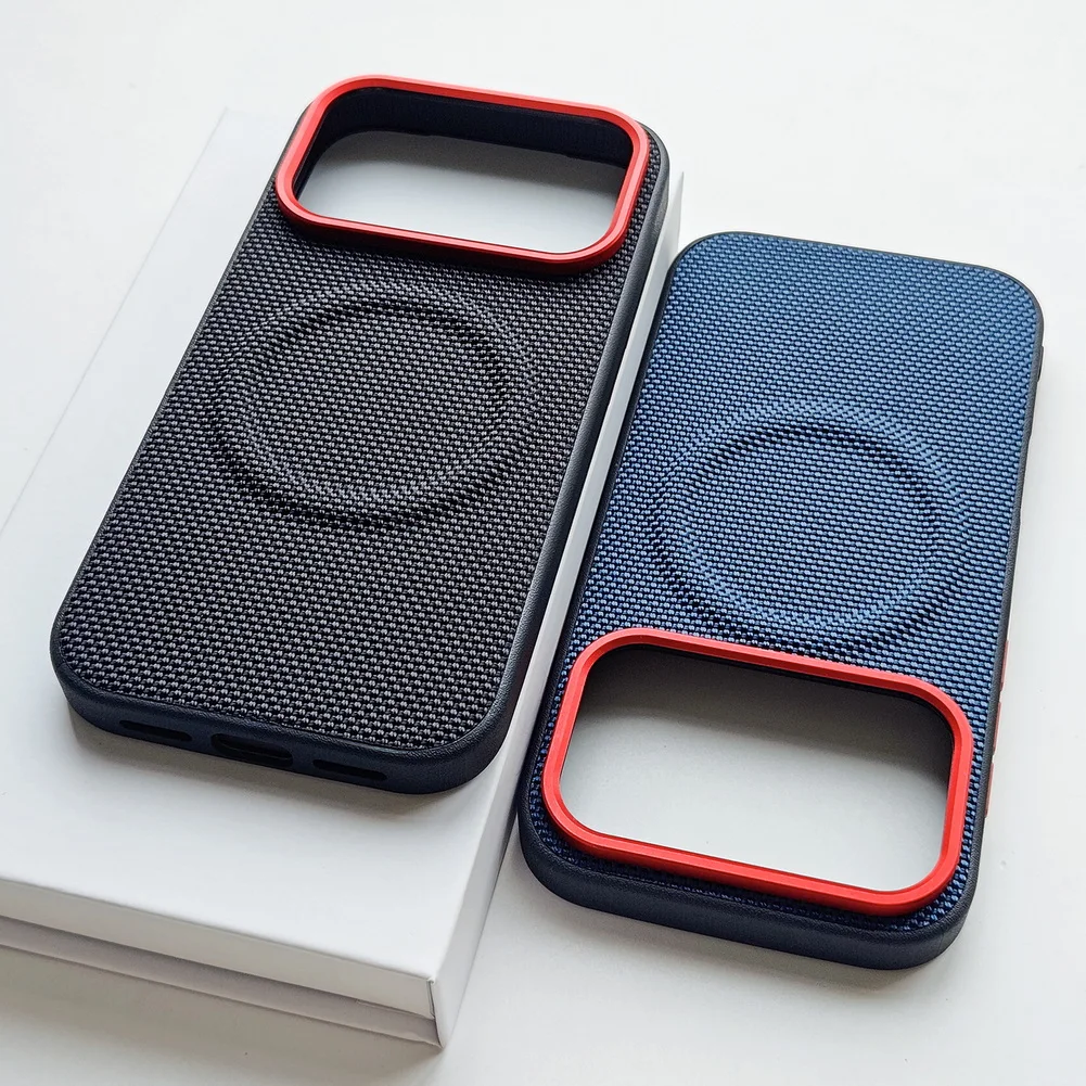 Enhanced Magnetic PU Leather Phone Case with Wireless Charging Compatibility