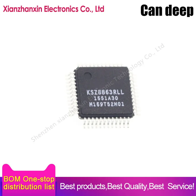 

1pcs/lot KSZ8863RLL KSZ8863 LQFP-48 Ethernet controller chip brand new original