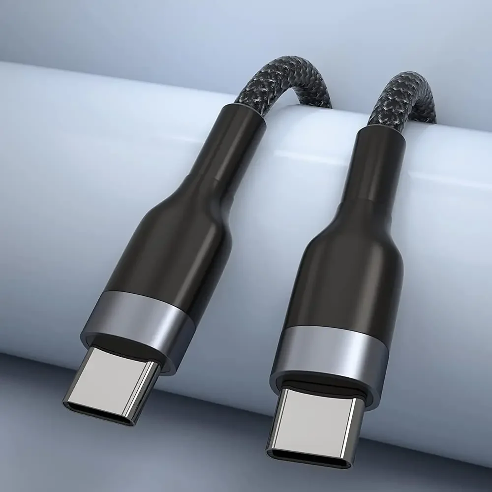 รูปสินค้า สายชาร์จ USB-C 2 เส้น ชาร์จเร็ว 2 เท่า สายสั้นพกพาสะดวก