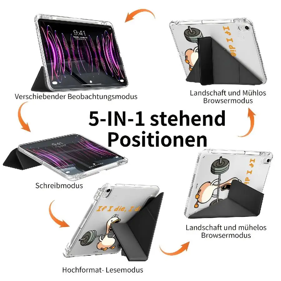 Versatile Y-Fold Holder Tablet Case Cover