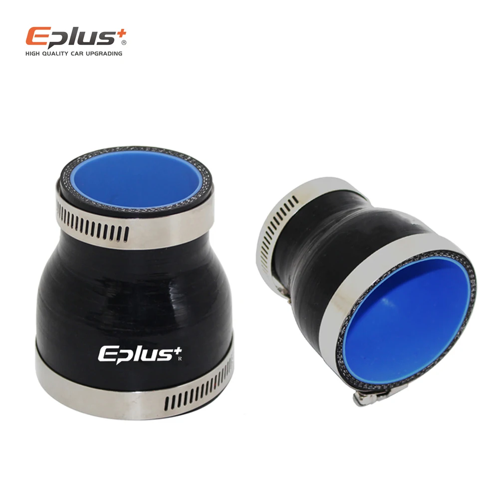 EPLUS Universal Silicone Tubing Hose Straight Big To Small Connector Car Intercooler Turbo Intake Pipe Coupler Black Multi Size silicone hose,silicone hose connector