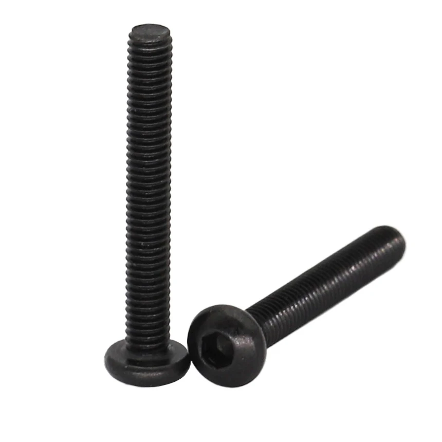 M4 M5 M6 M8 4/5/6/8/10/20/30/40/45/50/55/60/70/90/100MM 10.9 Grade Steel Hex Hexgaon Socket Button Round Allen Head Screw Bolt M4 M5 M6 M8 4/5/6/8/10/20/30/40/45/50/55/60/70/90/100MM 10.9 Grade Steel Hex Hexgaon Socket Button Round Allen Head Screw Bolt