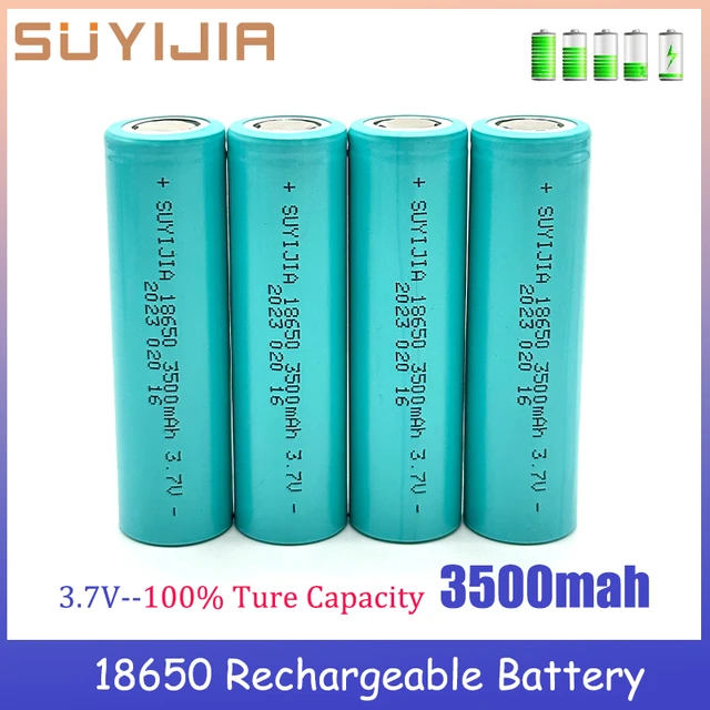 Batería recargable de iones de litio, capacidad Real de 2000mAh, 3,7 V,  18650, linterna de luz fuerte, batería de repuesto para juguetes  electrónicos - AliExpress