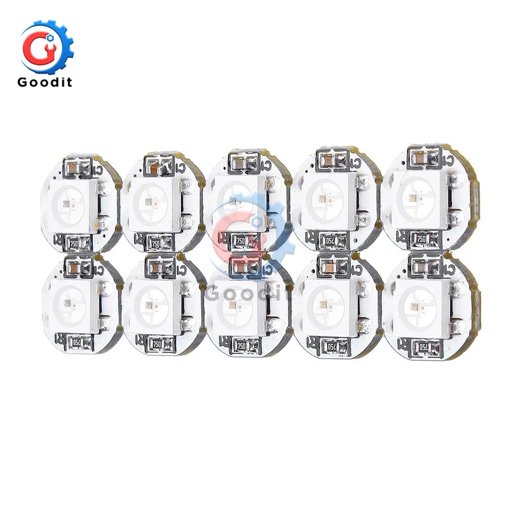 Bits Digital WS2812 RGB LED Ring Full Color Highlighting 5050 SMD Leds Strip Module Microcontroller DC 5V for Arduino 50Pcs