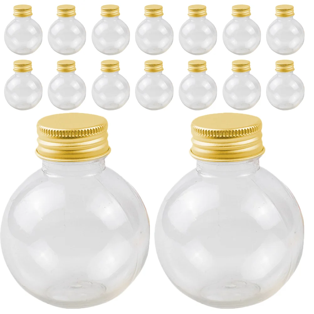 

Lightbulb Empty Water Bottles Clear Beverage Juice Milk Bottles Portable Drinking Bottles For Outdoor Camping Party