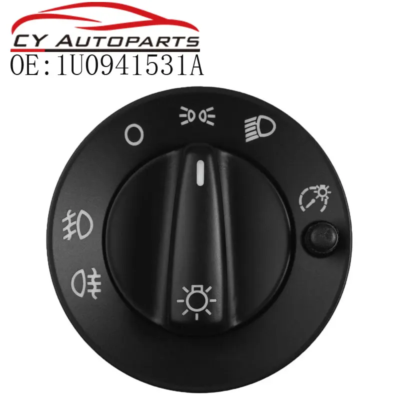 1U0941531A New Car Headlight Switch Knob Button Fog Headlight Lamp For Audi Skoda Octavia Vw Golf Iv 97-03