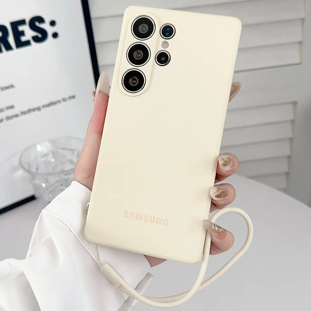 Enhanced Silicone Wrist Strap Phone Case in Liquid Finish